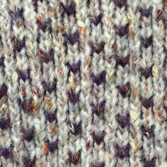 CeCe NWOT❤️ Women's Sweater Textured Cream and Purple - Picture 9 of 13